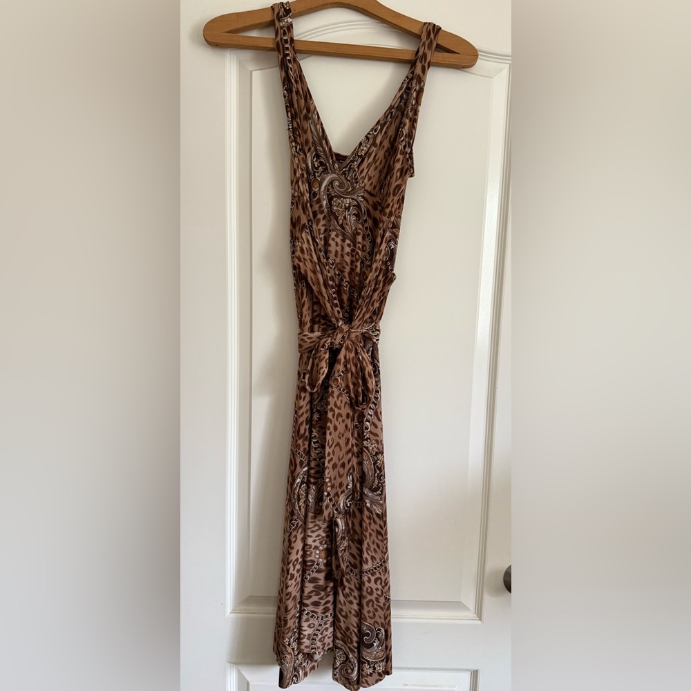 Georgiou Studio Wrap Around Midi Spring Summer Party Dress. Size S/M